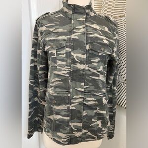 Kensie Green and Tan Utility Jacket